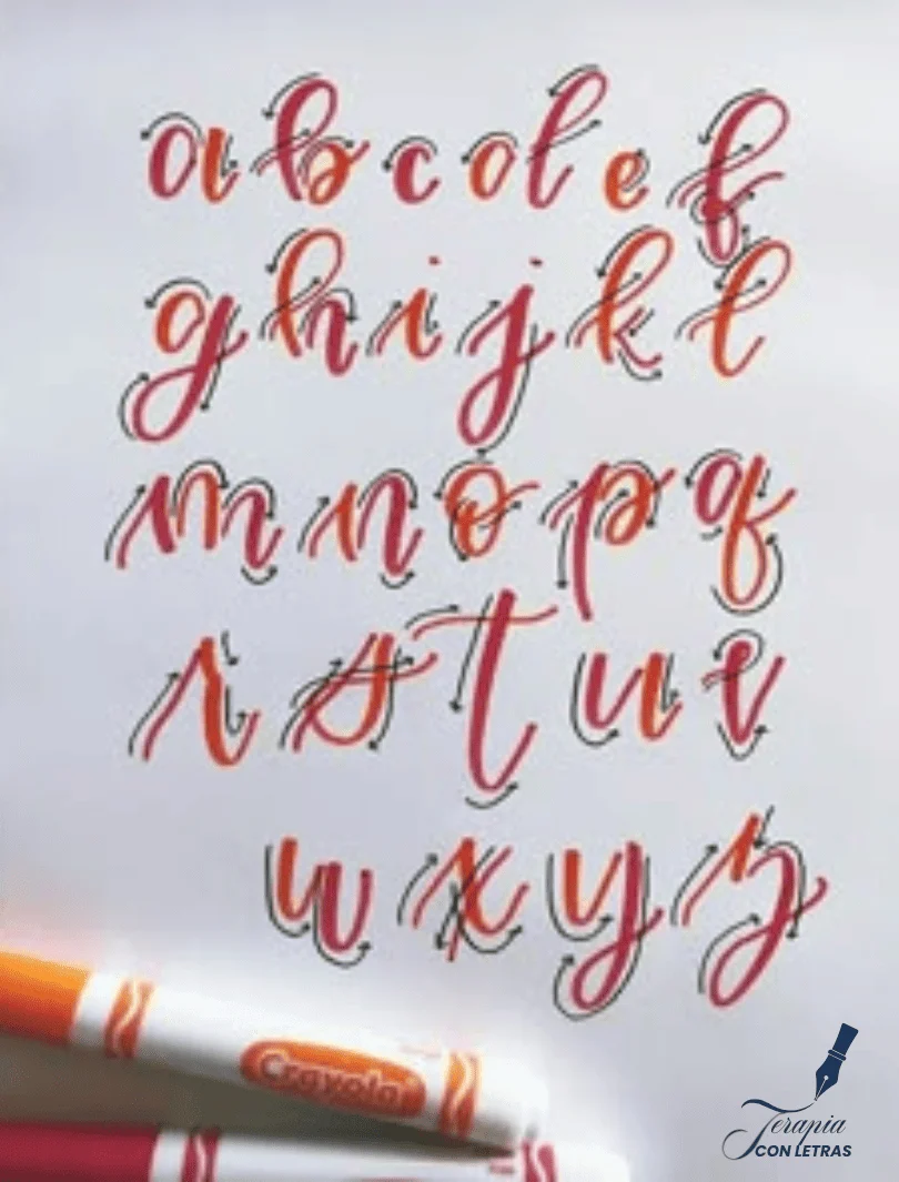 Ejemplo de lettering con Crayola